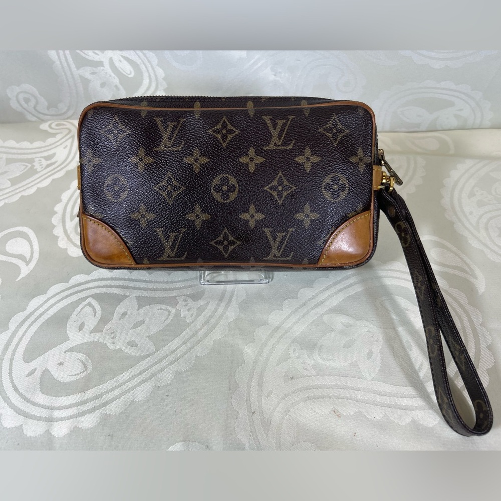 Louis Vuitton Monogram Marly Dragonne GM Wristlet Clutch - Picture 2 of 8
